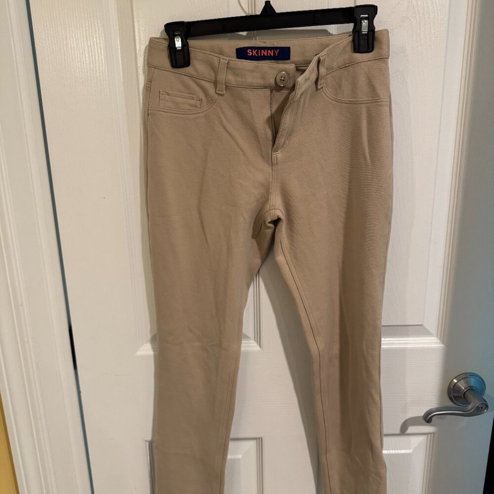 Girls skinny khaki pants
